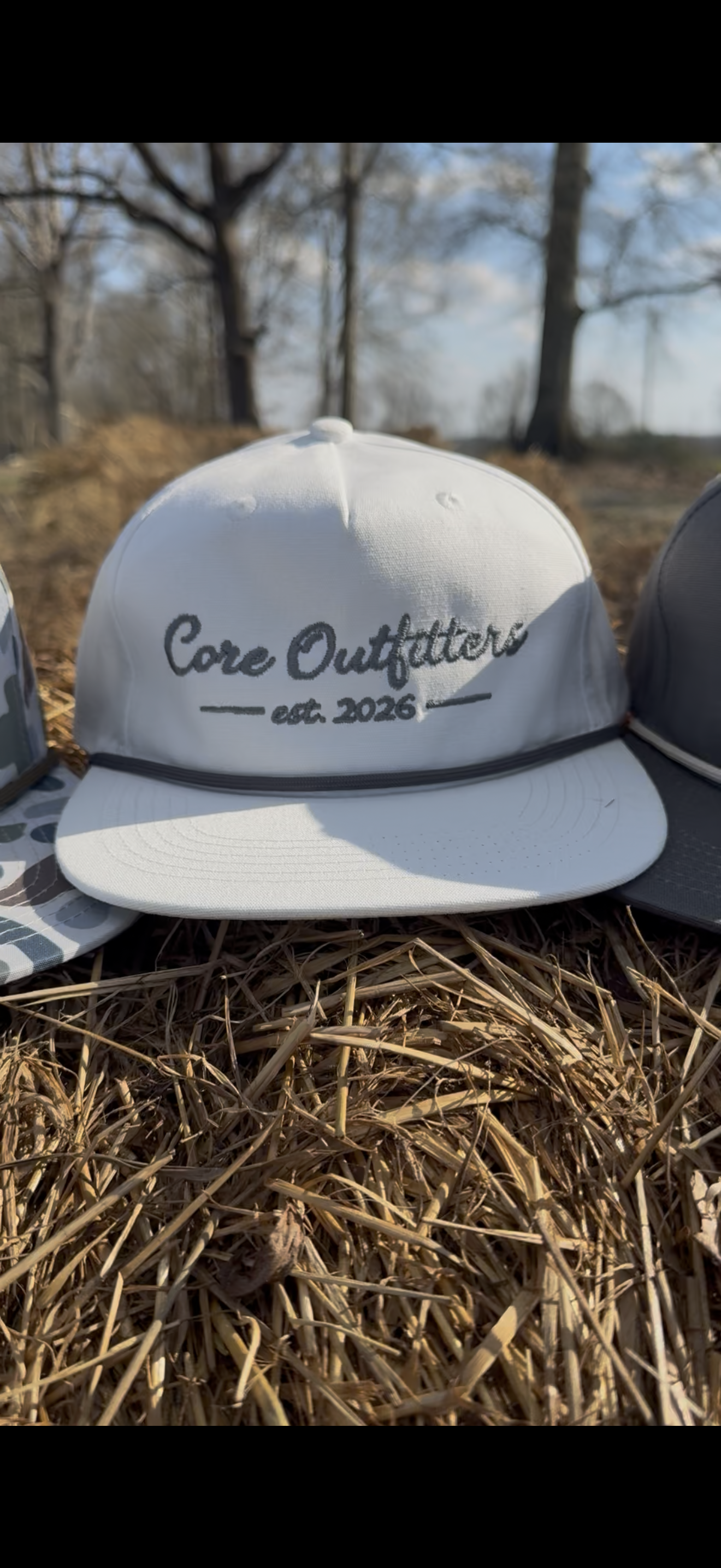White Classic Rope Hat